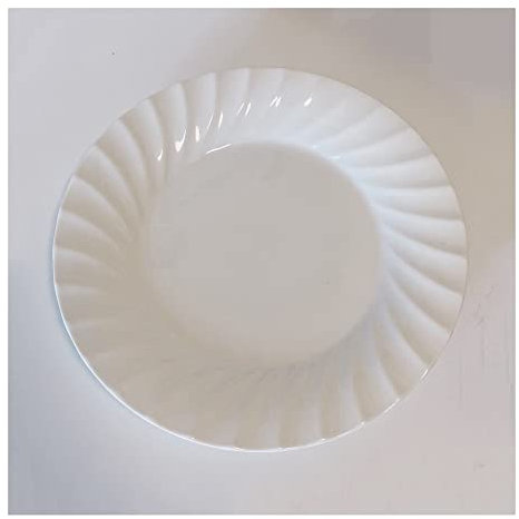 Piatto da portata Piatto da pranzo bianco semplice Piatto da pranzo for la casa in ceramica Piatto da dessert Piatto da insalata Ristorante Caffè Piatto piatto Piatto fondo Piatto fondo Disco Piatti d