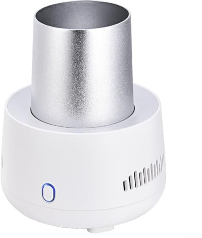 Zilimontt Mini frigorifero della tazza di raffreddamento della bevanda, dispositivo di raffreddamento controllato a temperatura da tavolino della bevanda con la tazza di alluminio per acqua, uso
