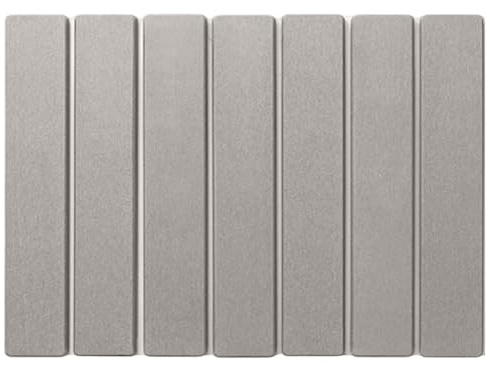 Jorzer Tappetino da bagno in pietra di diatomite, 40,6 x 30,5 cm, ultra assorbente, ad asciugatura rapida, pieghevole, antiscivolo, per cucina, doccia, bagno, grigio chiaro