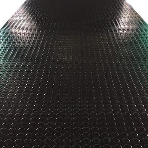 Alfombra de goma negra resistente para garaje, rollo de 3 mm de grosor, para coche, hogar, gimnasio, cocina, SUV, sala de juegos, camiones, cobertizos, furgonetas y talleres, 120 x 300 cm