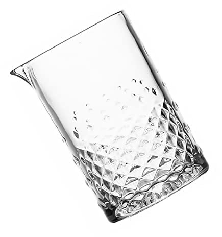 HOMOBABE Kristall Rührglas Mit Dickem Boden Und Geschnitztem Design Bar-mixglas Für Gerührte Cocktails Und Andere Getränke