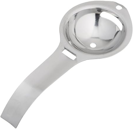 ChenYu99 Egg Separator, Food Grade Stainless Steel Egg Yolk & White Filter, Non-Stick Egg Divider Sieve, Kitchen Gadget for Baking & Cooking, Dishwasher Safe Egg Extractor Tool