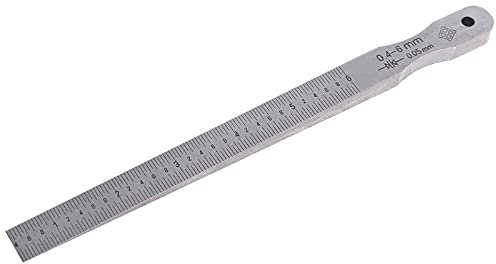 Pratico calibro conico per saldatura, spessimetro per la misurazione del foro, strumento per la lavorazione del legno, calibro 1-15 mm, 0,5-10 mm, righello 0,4-6 mm