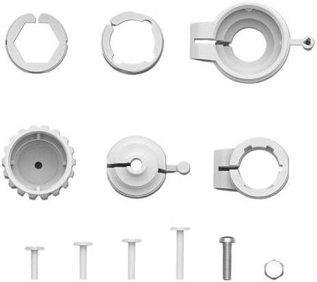 SIGANDG Thermostat-Adapter Set,Adapter für Danfoss RA auf M30 x 1,5, für Anschluss Thermostatkopf Stellantrieb aus Kunststoff in Lichtgrau