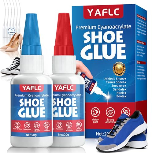 Schuhkleber Extra Stark Wasserfest 40g, Sekundenkleber für Schuh