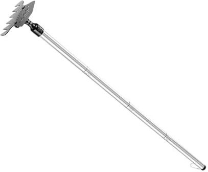 Zappe per Giardinaggio | rastrello agricolo per livellamento del suolo,rastrello da prato ergonomico con lunghezza regolabile 28-98,5 cm - Per l'uso in fattoria cortile prato campo agricolo lawm terra