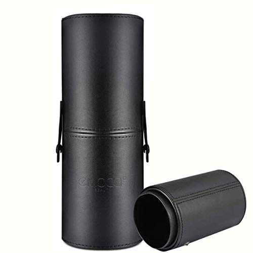 Make Up Pinsel Halter PU Leder Kosmetik Organizer Travel Make-up Cup Tasche Schwarz