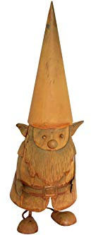 X-MAS Art Collection Edelrost Weihnachts-Wichtel mit Wackeleffekt 64cm Dekofigur