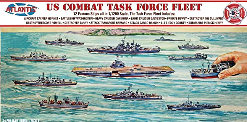 Atlantis 566300-1/1200 US Navy Task Force Set,12 Schiffe - Maßstab 1:120