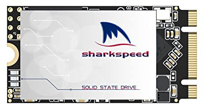 S SHARKSPEED SSD 64Go M.2 2242 Disque Dur SSD Interne NGFF 42mm 3D NAND SATA III, pour Ordinateurs Portables, Ordinateurs de Bureau, PC(64Go, M.2 2242)