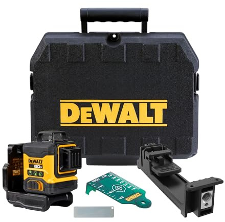 DEWALT 20V MAX Laser Level, Cross Line Laser, 3X360, Green, Bare Tool Only (DCLE34031B)