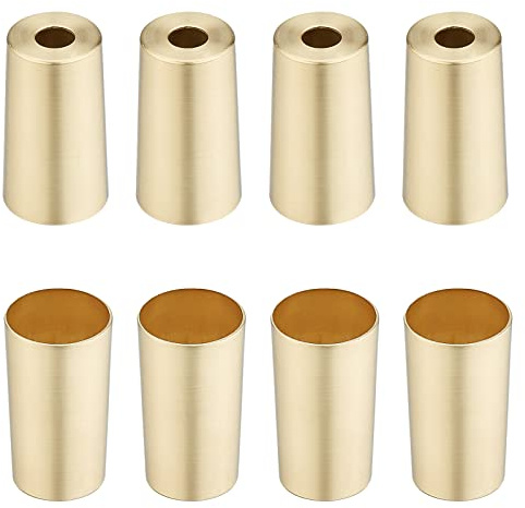 CHGCRAFT 8 Stück Metall-Tischfuß-Abdeckkappen aus Eisen, Möbelfüße, Abdeckungen für Tisch, Stuhlbeine, Säule, Innenmaße: 26,5 x 50 mm