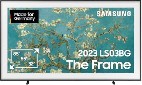 Samsung QLED 4K The Frame 75 Zoll Fernseher (GQ75LS03BGUXZG, Deutsches Modell), mattes Display, austauschbare Rahmen, Art Mode, Smart TV [2023]