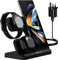 Samsung Galaxy S25 Ultra Wireless Charger Stand, Fast Charger with 18w Adapter for S24 S23 Ultra S22 S21, Z Flip Fold Series, Note 20/10/9 & Buds 2 Pro/LiveSamsung Galaxy Watch 5 Pro/4/3