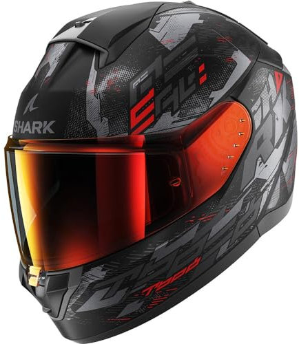 SHARK, Integraler Motorradhelm RIDILL 2 MOLOKAI KAR, L, Schwarz/Rot