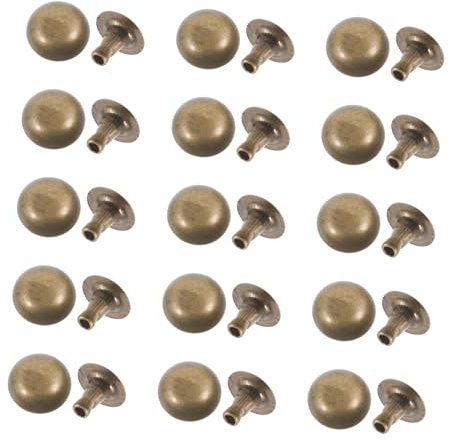 STOBOK 100pcs Craft Rivet Kit Round Rivets Spikes for Clothing Spike Easy Diy Studs for Shoes