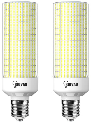 150W LED Corn Light Bulb 5000K Daylight 22500LM Led Corn Bulb E39/E40 Mogul Base Cob, 1500W Metal Halide HPS HID CFL Replace for Commercial Industrial Lighting Gyms Workshop Bay Light Fixture (2 Pack)