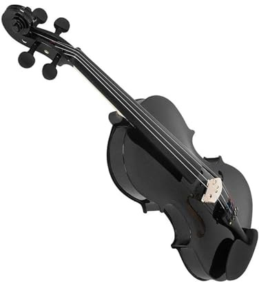 violino per principianti Violino 4/4 Violino In Legno Con Custodia E Archetto Violino Nero Fatto A Mano Violino Per Studenti Principianti Leggeri