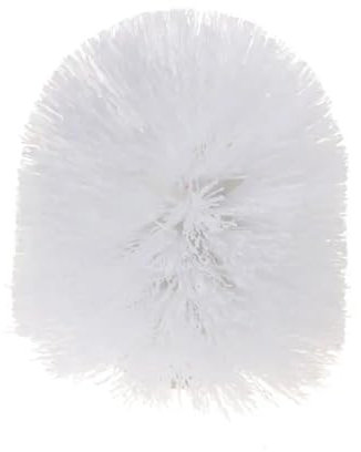 POLICK Cabezal de escobilla de plástico for Inodoro, cerdas rígidas, cepillos de Limpieza for Inodoro, Cabezal de Estropajo for Inodoro, Varita for baño (Size : White)