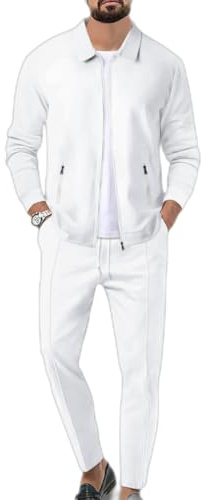 Veriliss 2 Piezas Juego De Sudaderas Suit Chándal Hombre Sudaderas Deportivas Top Y Juego De Trotar Deportivo Inferior Moda Traje