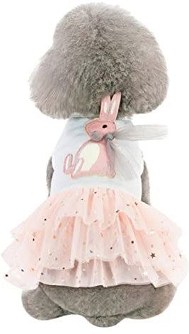 Supvox Pet Gauzy Dress Baumwolle Tutu Rock Für Hunde Niedliche Frühlings Und Sommerkleidung Für Kleine Bis Mittelgroße Haustiere