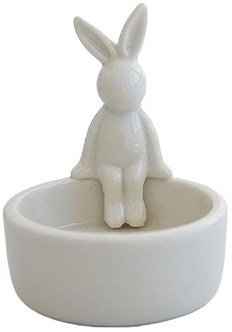 Kerzenhalter aus Keramik | Duftlichthalter | Keramik-Duftlicht-Display, lustiger Kaninchen-Design-Kerzenhalter oder Katzenkaninchen-Enthusiasten
