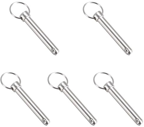 5 Stück Schnellspannstifte, 10 mm x 45 mm, Karbonstahl, Sicherheitsnadeln, Sicherungsstifte Hardware für Boot, Mechaniker