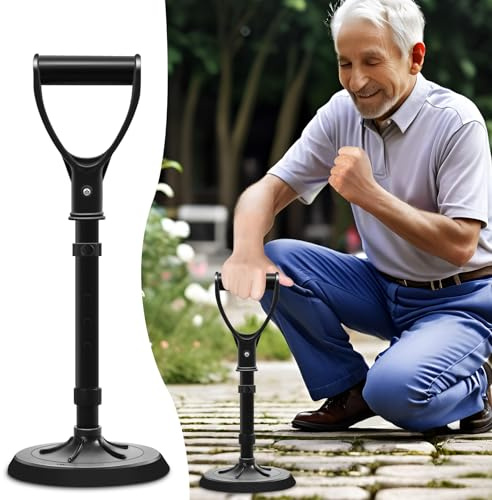 Upgraded Portable Standing Aid with Integrated Reinforced Fixation Buttons and Oversized 7 Base, an Adjustable Standing and Daily Living aid Designed for Seniors (1 Base Plate)