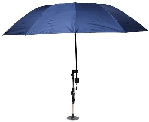 CHOOSEU HVAC Umbrella With Magnetic Base Kit, Adjustable Umbrella with Universal Clamp, Folding Umbrella Portable And Convenient, Stay Cool and Dry For Outdoor Repair Working(52 Width，Blue)