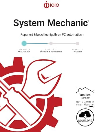 IOLO System Mechanic 2026 Windows / Family - 10 PC / 1 Jahr *Deutsch* (multiligual) #PKC (Standard, PC)