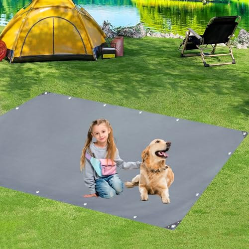 Poolabdeckung für Rund Pools 1x21.5 m 500g/m² Poolplane aus PVC, Pool Abdeckplane mit Ösen Drahtseil Aluminiumverschluss, wasserdichte Poolfolie für Sommer Winter LXX94W, Grau