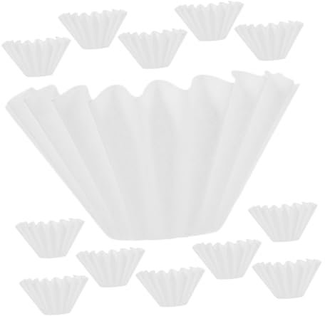 BEBEMOKO 50 Piezas Filtros De Papel Para Cafetera De Filtro Unidades Compatible Para Espresso Suministro Filtrar Polvo y Espresso