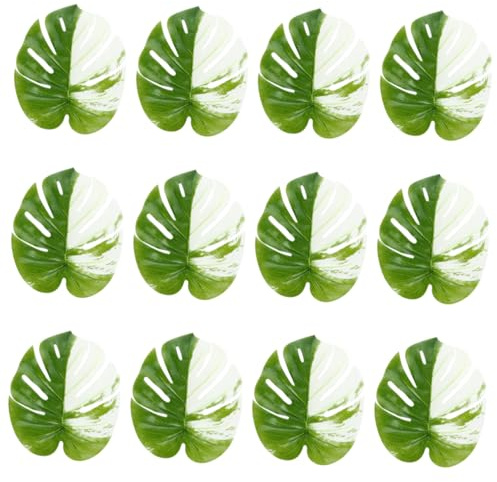 Cabilock Lot de 12 Fausses Fougères Et Feuilles De Monstera Artificielles Réalistes pour Mariage