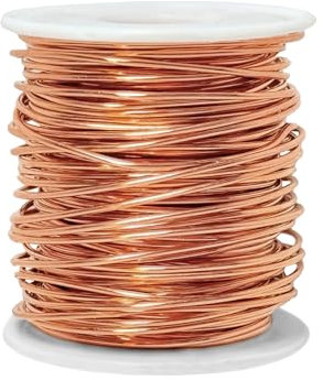 99.9% Bare Copper Wire, 16 Gauge(1.3mm) 100FT(30.48m) Soft Copper Wire Craft Wire for Electroculture, Gardening, Jewelry Making, DIY, Plants