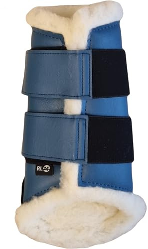 RL24 - Gamaschen Comfort – Petrol – XL | Pferdegamaschen mit weichem Teddyfutter & Klettverschlüssen – anatomisch geformt & stoßabsorbierend