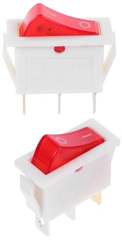 SOLUSTRE 2stücke Pack Bootförmige Ein-aus-schalter Mit Beleuchtung Für Wasserspender Kippschalter Ersatzschalter Mit Tastendesign Für Heim Und Büroumgebungen