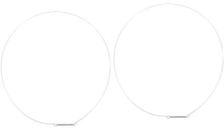 Waschmaschinen Türdichtungsring aus Edelstahl 2 Stück 35 Cm | Frontlader, Ersatz für Türmanschette und Klemmeinheit, Silberner Stahlring für Stabilen Halt