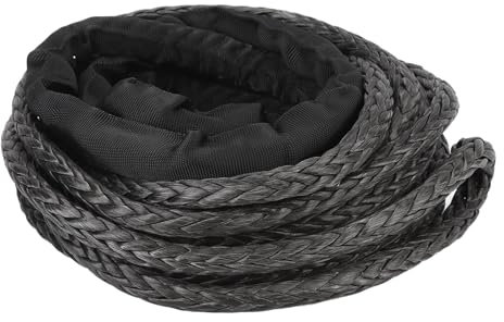 Generic Línea de Lucha Libre, Cuerda del Cabrestante Sintético 26455 Lbs Ruptura Estable Estable Remolque Flexible para VTV UTV SUV (9m/29.52ft)