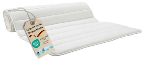 Bodyprotect Kaltschaum Topper 140x200 cm, Matratzenauflage, Matratzenbezug 140 x 200 cm, Matratzentopper, Allergiker geeignet, Schoner für Matratze bis 30 cm, Oeko-TEX, Made in EU