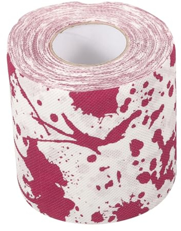 CALLARON 4 Rollen Halloween Toilettenpapier Rolle mit Horror Blutflecken Muster Dekoratives Bedrucktes Klopapier für Badezimmer Leichte Hautfreundliche Party Deko und Geschenkidee für