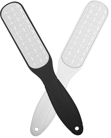 Verazquy 2Pcs Double-Sided Foot File Callus Remover - Professional Pedicure Rasp for Dead Hard Cracked Skin, Effective Foot Scraper and Grater for Home Use.