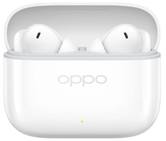 OPPO Enco Buds3 Pro, Auriculares Inalámbricos Verdaderos, Batería de 54 Horas, Bluetooth 5.4, Controlador de 12,4 mm, Controles Táctiles, Cancelación Pasiva de Ruido, Android e iOS, IP55, Blanco