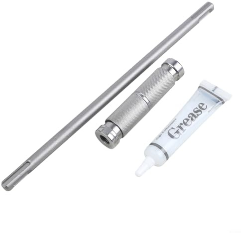 Caswynlife for SDS Plus Extension Rod with Quick Release Adapter for Rotary Hammer Drill, 26cm, High-Carbon Steel and Chrome Vanadium Steel Construction