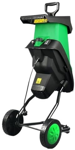 Trituratore Elettrico Da Giardino 2400W Frantoio For Foglie 50L Cippatore For Rami Ramoscelli Piccoli Tronchi Potente, Silenzioso