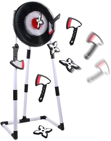 Das Axtspiel zum Werfen | Dart-Sportspielzeug | Axtwerfer-Set – für Rasen, Terrasse, Karneval, Party, Camping, , Freizeitbereich, Picknickpark