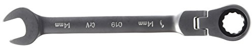 Llave combinada con carraca articulada, 14mm