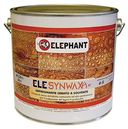 2,5lt | Impregnante CERATO SINTETICO SYNT SOLVENTE per legno - ELE SYNWAX PM (Noce chiaro)