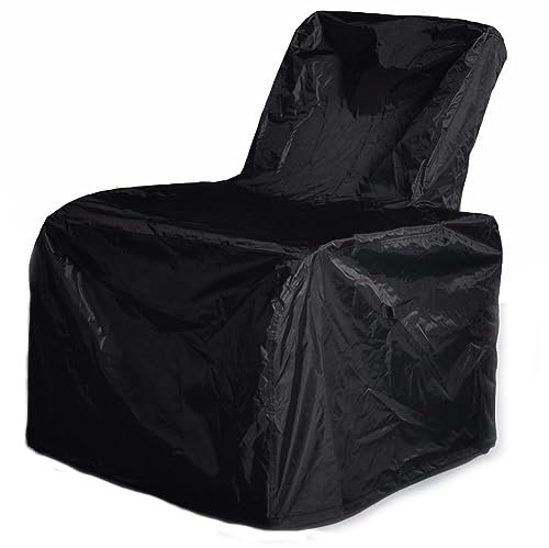 ATR ARTTOREAL Garden Chair Covers Waterproof,Outdoor Patio Furniture Chair Protective Storage Cover, Heavy Duty UV-Resistant Material for Garden Furniture,Black