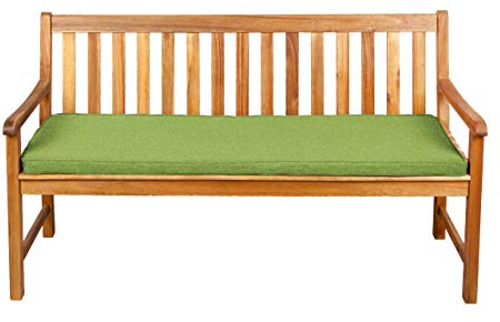Gutekissen® Sitzkissen für Bank, Gartenschaukeln, Sitz, glatt. FK5 (100x40x5, Limette)