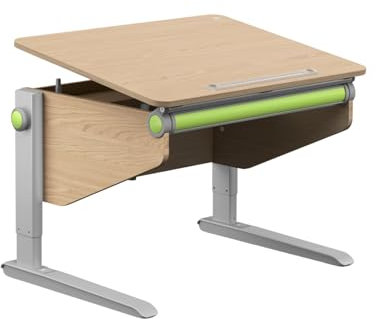 moll Winner Compact Comfort Kinderschreibtisch höhenverstellbar | mitwachsend & ergonomisch mit neigbarer Tischplatte & gerundeten Ecken | Schreibtisch ideal für Schulkinder | Made in Germany